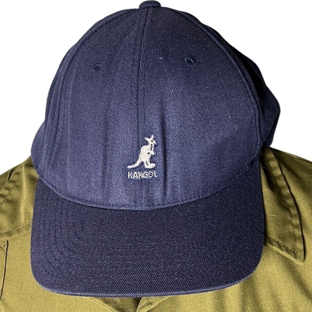 Heritage‎ Streetwear Baseball Cap Wool Navy Kangol Flexfit Logo Hat L XL - Picture 3 of 8